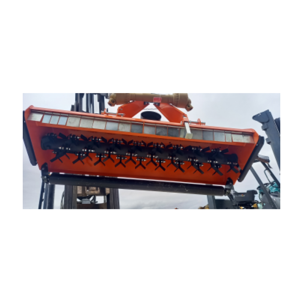 Tondo-broyeur 180 cm pour micro-tracteur – 72 couteaux Y, boîtier fonte